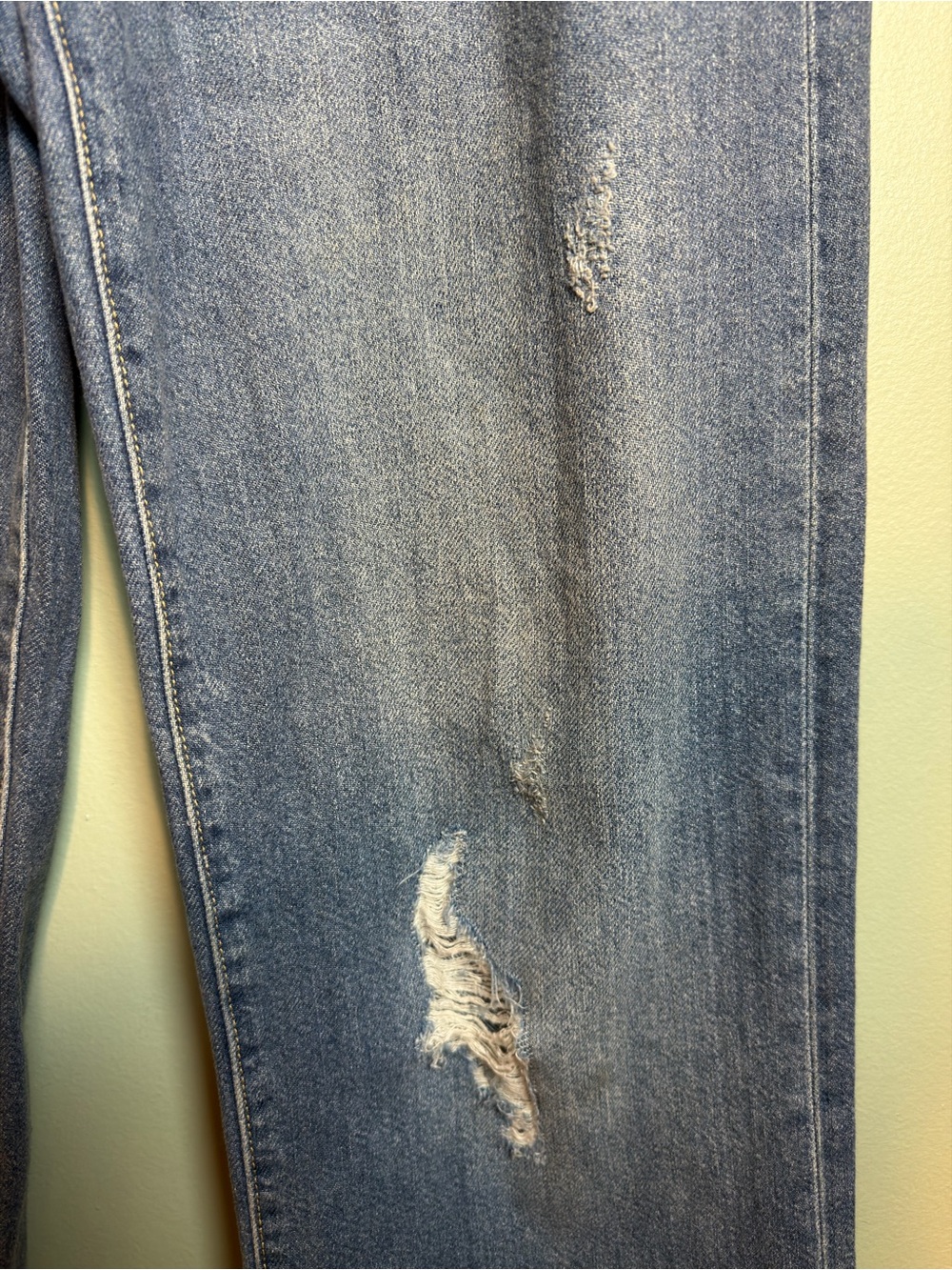 Pilcro by Anthropologie High Rise Wide Leg Distressed Jeans Size 25 100% Cotton - Picture 8 of 8